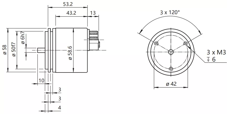 58mm Modbus Heavy Duty Encoder